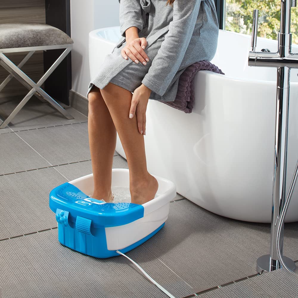 Homedics Bubble Bliss® Deluxe Foot Spa Surrounds Your Feet with Massaging Bubbles - Blue - image 3 of 12