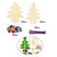 thumbnail image 3 of Juego de pintura de rodajas de madera para árbol de Navidad, manualidades de bricolaje para árbol de Navidad, arte de pintura para bricolaje Juego de 10 Uds., 3 of 7