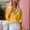 Yellow, variant on TAGOLD Womens 3/4 Long Sleeve Summer Tops, Womens Solid Color Shirt V Neck Loose Blouse Long Sleeve Casual Work Tunic Tops With Pocket