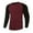 Red, variant on VSSSJ Men's Long Sleeve T-Shirts Raglan Crew Neck Ribbed Pullover Slim Fit Comfy Lightweight Stretchy Sports Undershirts Tops Red S