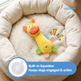 thumbnail image 3 of Vannon Squeaky Plush Dog Toy for Small Dogs, Cute Giraffe Stuffed Puppy Toy, Soft Chew Toy for Interactive Indoor Play & Training, 3 of 5