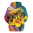 thumbnail image 3 of Bee on Yellow Flower 3d Sweatshirts Hoodie Fashion Casual Personality Men's Women Street Hoodie Pullovers Long Sleeve Comfortable Top, 3 of 6