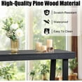 thumbnail image 6 of Karl home Narrow Entryway Table, Pine Wood Console Tables for Entryway, Slim Sofa Tables Behind Couch for Living Room, Hallway, Entrance, 36 x 12 x 32, Black, 6 of 8