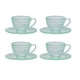 thumbnail image 2 of Juego de 4 tazas de té en miniatura para casa de muñecas, juego de simulación, accesorios de cocina realistas Verde, 2 of 9