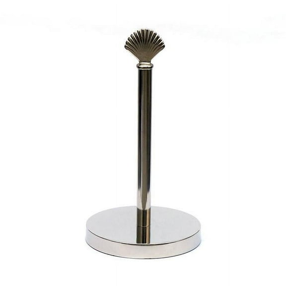 Handcrafted Model Ships SSPTH-6002-CH 7 x 7 x 16 in. Chrome Sea Shell Paper Towel Holder