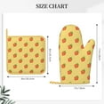 thumbnail image 3 of Honeii Hand Drawn Strawberry patten Oven Mitts and Pot Holders Sets, Baker Oven Mitts, Mittens for Kitchen Decor, Baking Lover over Gloves Gifts, 3 of 7