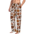thumbnail image 6 of Susaid Pinecone Autumn Pattern Print Mens Pajama Pants Set Sleep & Lounge Pants, PJ Bottoms with Pockets and Button Fly-X-Large, 6 of 6