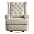 thumbnail image 1 of Pemberly Row Traditional Fabric USB Glider and Recliner in Natural, 1 of 6
