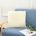 thumbnail image 2 of Wovilon Solid Plush Standard/Queen Pillowcase Super Soft Fluffy Faux Fur Shaggy Pillow Cases/Covers Decorative Throw Pillow Shams With Zipper Closure.No Inside Filler, 2 of 3