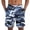 Dark Blue, variant on Men's Camo Swim Trunks With 5 Inch Inseam And Mesh Liner Featuring Quick Dry Stretch Fabric For Beach Pool Surfing Diving Army Green M