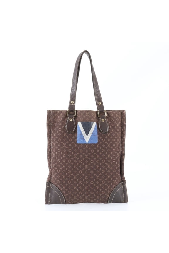 Pre-Owned Louis Vuitton Monogram Mini Initial Tanger M40023 Leather Tote...