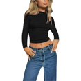 thumbnail image 1 of Top De Manga Larga Sin Espalda,Top De Manga Larga Sin Espalda Para Mujer Top De Manga Larga Sin Espalda De Manga Larga Con Espalda Abierta Top Slim Fit Innovación Moderna, 1 of 8