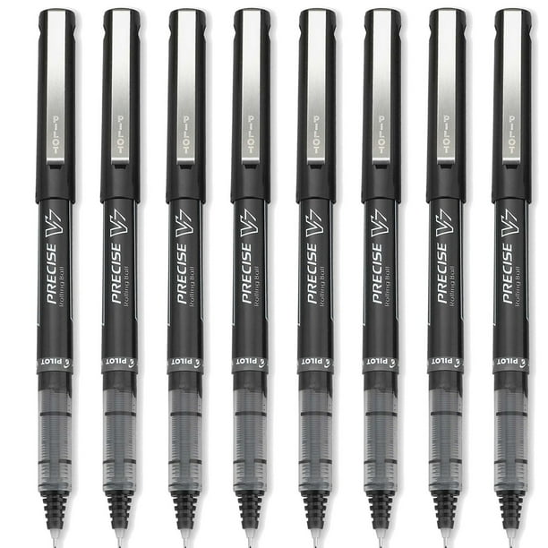 Pilot Precise V7 Premium Rolling Ball Pen, Fine Point, 0.7mm, Black Ink