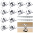 thumbnail image 1 of Loquet à Double Rouleau pour Garde-Robe et Armoire, 12 Pcs Loquet de Garde-Robe à Double Rouleau Loquet d'Armoire à Double Rouleau avec 48 Pcs Vis, 1 of 5