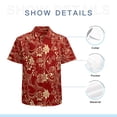 thumbnail image 7 of High Quality Hawaiian Shirts for Men Short Sleeve Aloha Beach Shirt Floral Summer Casual Button Down Shirts Blouses ATLRMJ, 7 of 7