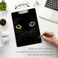 thumbnail image 2 of FMSHPON Black Cat Clipboard Hardboard Wood Nursing Clip Board and Pull for Standard A4 Letter 13x9 inches, 2 of 2