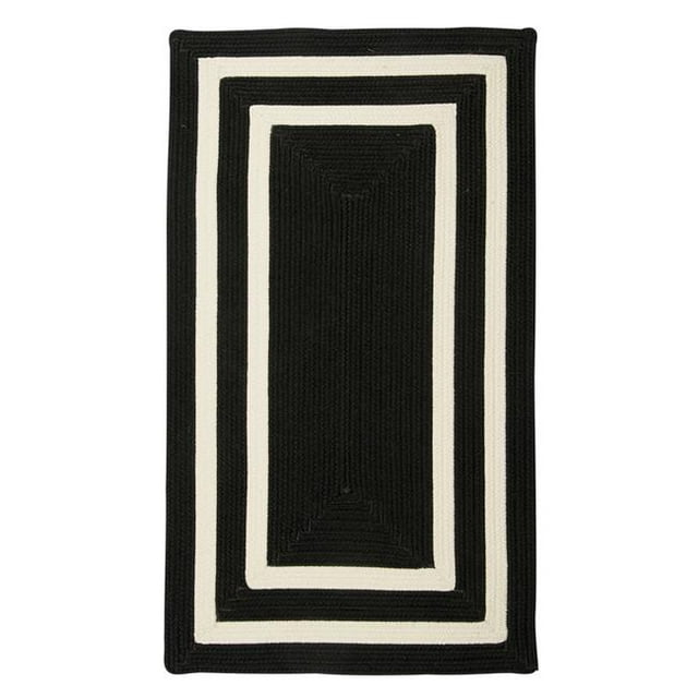 Colonial Mills PY21R036X036R 3 ft. La Playa Square Rug, Black & White