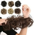 thumbnail image 1 of Extension de Chignon pour Femmes Ondulé Bouclé Perruque de Mariage Élastique pour Mariée, 1 of 7