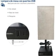 thumbnail image 2 of Duo de Lámparas de Buro Bluelander, Lámpara de Noche con Bombilla y Puerto USB+C, Salida CA, Negro, 2 of 5