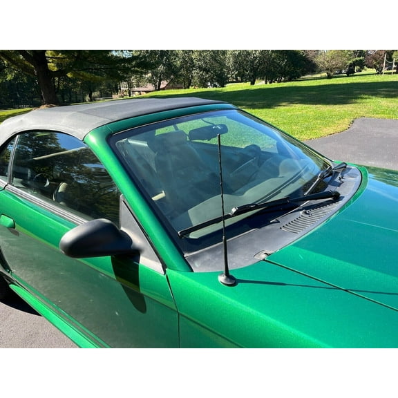 16" inch Antenna Mast Black Power Rod Radio AM/FM for FORD MUSTANG 1979-2009 New