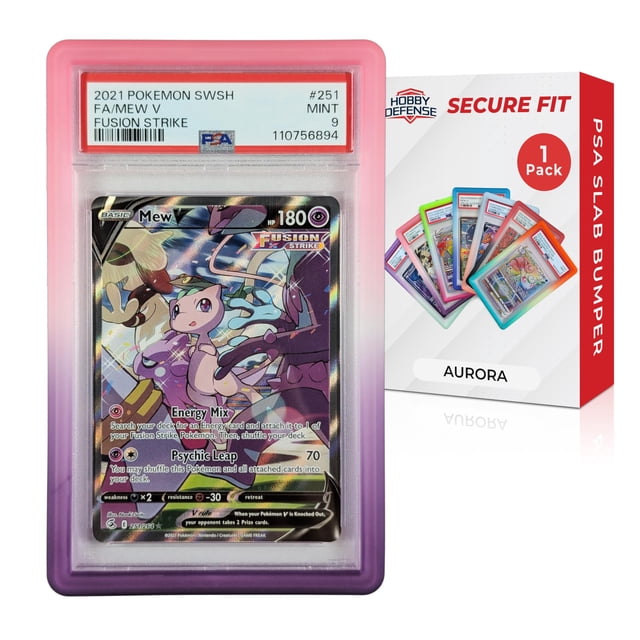 Hobby Defense PSA Slab Bumper 1 Pack - Secure Fit, Won't Slip Off PSA Slab Protector, Easy On/Off TPU Edge Protection, Guard for Slabs, Standard Case Fit, Graded Card Guard - Blush