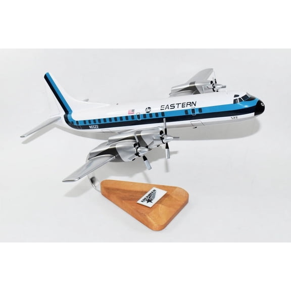 Lockheed Martin L-188C Electra, Eastern 1972, 18-inch Mahogany Model
