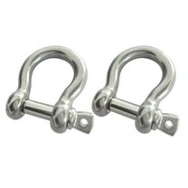GOOHOCHY  2 Pcs Heavy Duty Chain Stainless Steel Deduction Marine Shackle Screw Pin