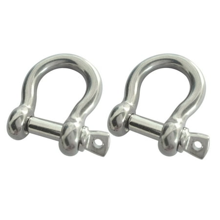 

NUOLUX Shackle Shackles Bow Stainless Pin Steel Safety D Large Rigging Screw Chain Recovery Lifting Bumper Small Anchor