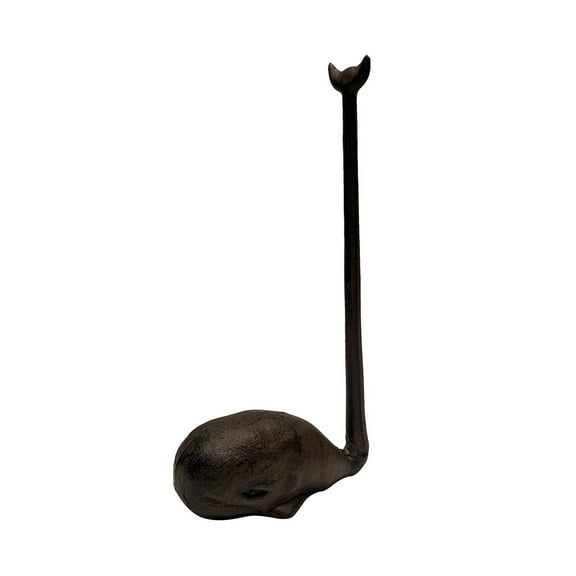 Heavy Metal Whale Bathroom Toilet Tissue TP Roll Kitchen Paper Towel Holder Stand Beach Home Decor