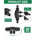 thumbnail image 2 of Locked Barbed Tee Connectors /\uD to /\uD Drip Irrigation Fittings Kit /mm to /mm Tube Lock Female Connector Way Barbed Lock Irrigation Parts for Watering System, 2 of 7