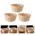 thumbnail image 2 of Rattan Easter Basket Set - 3 Woven Bowls for Snacks, Fruit, Candy & Eggs, 2 of 8