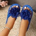 thumbnail image 5 of ibiyuan Arch Support Flip Flops for Women Wedge Thong Sandals for Women Non- Woven Sole Home Slippers Women Quick Dry Womens Walking Shoes, 5 of 8