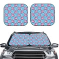 thumbnail image 2 of Windshield Sun Shade, Pinkinflatable Bird Circle Foldable Car Sun Shade Windshield For Front, 2 Pieces, 2 of 4