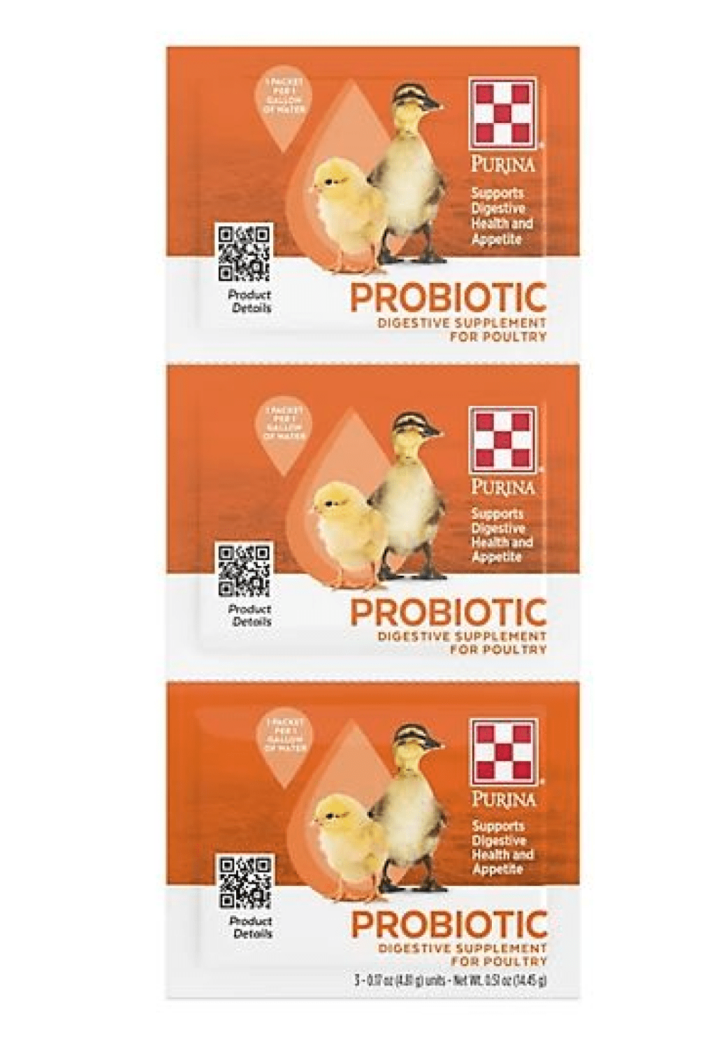Purina 3007541-145 Probiotic Digestive Supplement for Poultry Set of 3