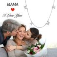 thumbnail image 5 of ChicSilver Mother's Day Mama Necklaces Pendants with Cubic Zirconia Women Choker Chain 16+2" Sterling Silver Anniversary Birthday Jewelry Gifts for Mom Nana, 5 of 7