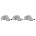thumbnail image 3 of Qarigey Men Hat Clothing Accessory Sunshade Breathable Headgear Mesh Adjustable Outdoor Baseball Sport Drying Summer Quick Caps gris claro 3piezas, 3 of 6