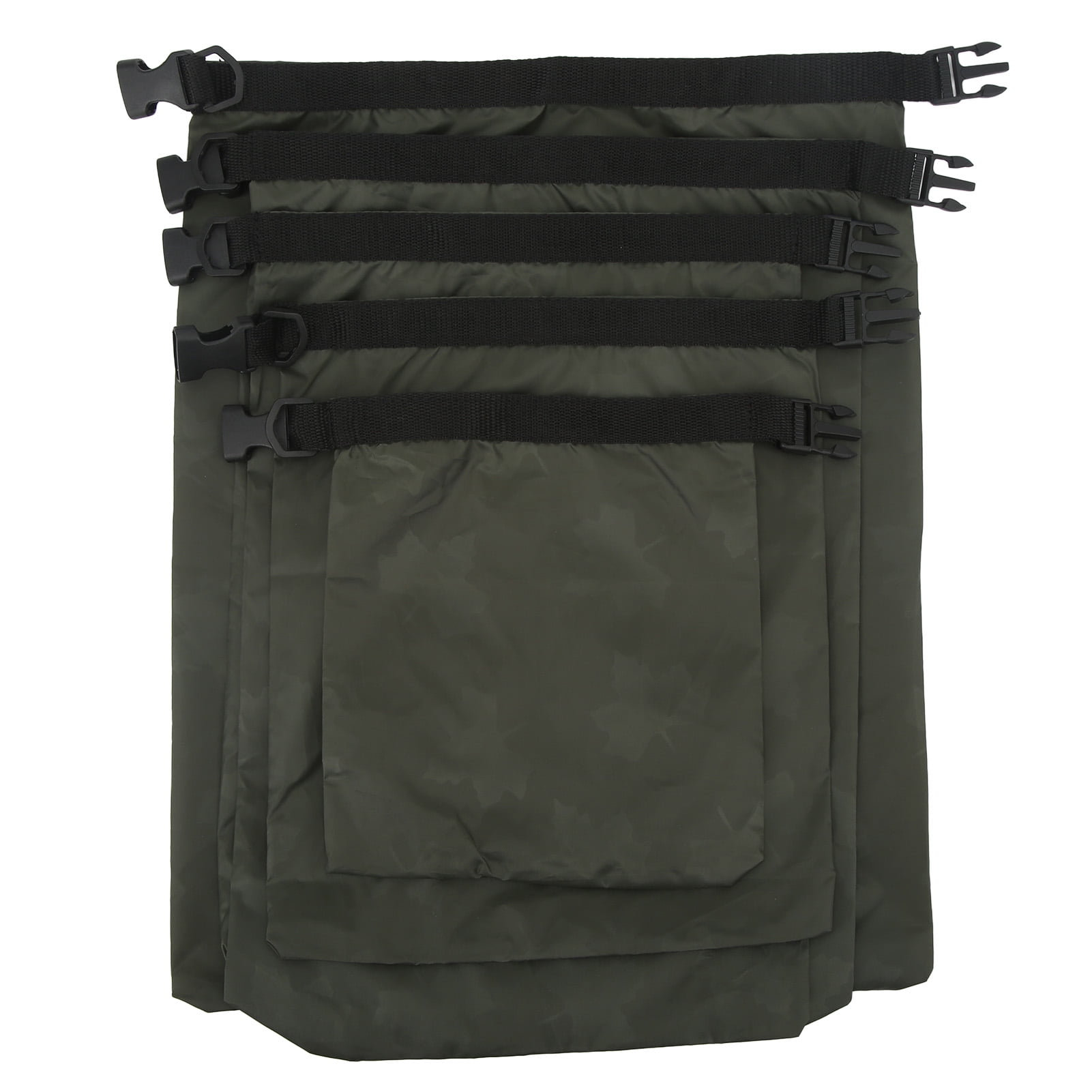 NFTIGB 5-Piece Outdoor Swimming Waterproof Dry Bags Set for Camping Rafting Kayaking Boating Hiking Travel Army Green Lightweight Storage Sacks (10.24 inches / 26 cm)