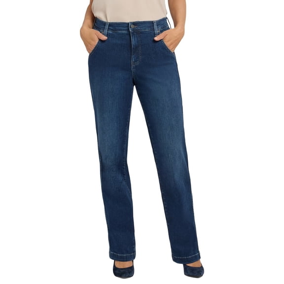 NYDJ womens Brooke Louvre Sapphire Straight Leg Jean, 2
