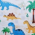 thumbnail image 6 of WERPE Dinosaur Print Round Tablecloth for Outdoor Picnic Camping and Indoor Kitchen Dining Party White, 6 of 8