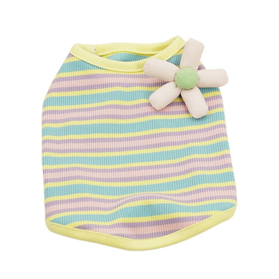 Dog Shirt Striped Skirt Pet Dress Clothes, Puppy T-Shirts Soft Costumes, Puppy Apparel Print Vest Outfits for Small Medium Dogs and Cats Princess Dresses Girl Boy Clothing