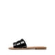 thumbnail image 2 of Sandalias tipo slide para mujer DREAM PAIRS negras talla 9.5 planas, 2 of 8