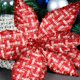 thumbnail image 5 of 1 paquete Estilo 2 Decoraciones de arreglos florales navideños Flores navideñas Flores falsas de tres capas Guirnalda de árbol de Navidad Accesorios de ratán 9x25 cm flores ANGGREK  Otros, 5 of 8