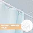 thumbnail image 4 of Eqslft Shower Curtain Rings-12 Pack- Plastic Shower Curtain Hooks O-Shaped Rings Hook,Sturdy Easy Use Shower Curtain Hooks, 4 of 4