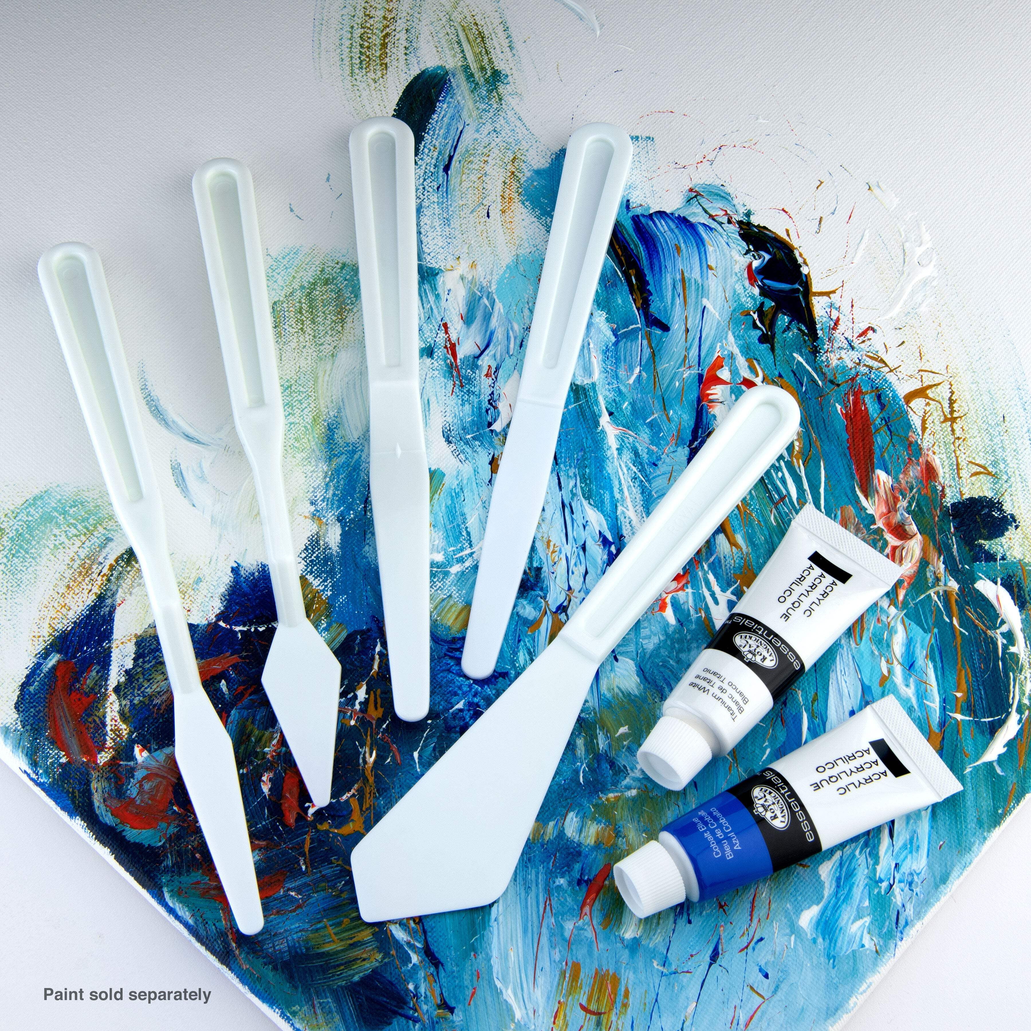 (2 pack) Royal & Langnickel Essentials Plastic Art Palette Knife Set 5 pieces