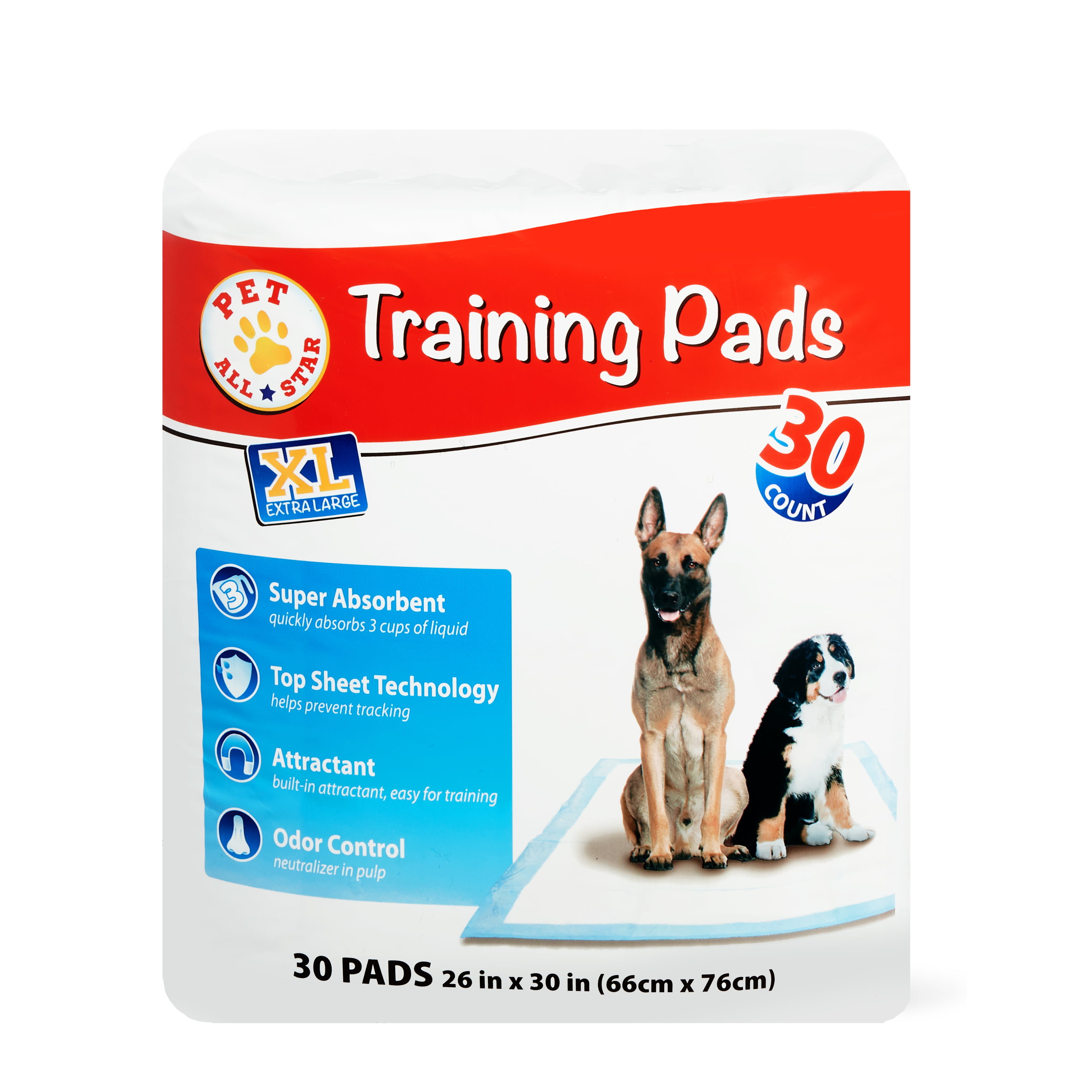 Pet All Star XL Training Pads, 26 in x 