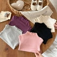 thumbnail image 4 of WOYY Toddler Girls Long Sleeve T-Shirt High Neck Soft Thermal Shirt Undershirt, 4 of 6