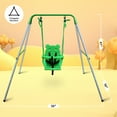 thumbnail image 5 of CIPACHO Kids Swing Set, Bucket Style Swing Seat, Outdoor Playground for Age 3+, Green, 5 of 7