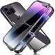 thumbnail image 2 of Magnetic Case Compatible Iphone 14 Pro Max/14 Pro Double Sided Clear Tempered Glass Support Wireless Charger, 2 of 4