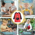 thumbnail image 5 of ZXLBBD Kids Art Smock with Long Sleeves Painting Apron for Child Boys Girls Craft Protective Coverall with Pocket Casual Relaxed Fit, 5 of 5
