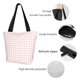 thumbnail image 4 of Fotbe Checkboard Bolsa de Playa con Estampado, Bolsa de Hombro, Bolsa de Mano Espaciosa, Bolsa de Viaje Ligera, Bolsa de Compras Versátil, 4 of 6